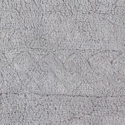 Silver Cotton Chain Border Bath Rug 20"x30"