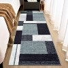 Runner Rug Machine Washable Modern Geometric Hallway Runner Rug Non Slip Low Pile Area Rugs for Entryway Hallway Kitchen Laundry Room - 3 of 4