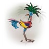 19" Wild Tropical Metal Rooster - Alpine Corporation - 3 of 4