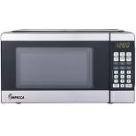 Impecca 0.7 Cu Ft, Countertop Microwave, 700 Watts -  Stainless Steel