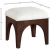 Meridian Furniture,Lawson Chenille Fabric Upholstered Ottoman - 4 of 4