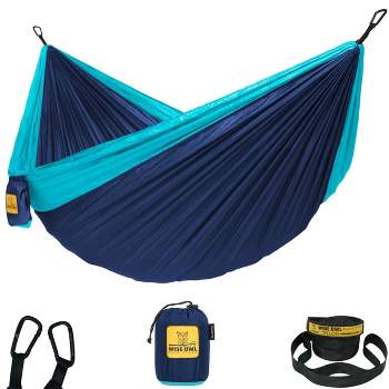 Wise Owl Outfitters Indoor/Outdoor Camping Hammock with Tree Straps for Travel, Hiking & Backpacking