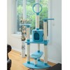 Armarkat B6605 65-Inch Classic Real Wood Cat Tree In Sky Blue, Jackson Galaxy Approved, Five Levels With Perch, Condo, Hanging Tunnel - 3 of 4