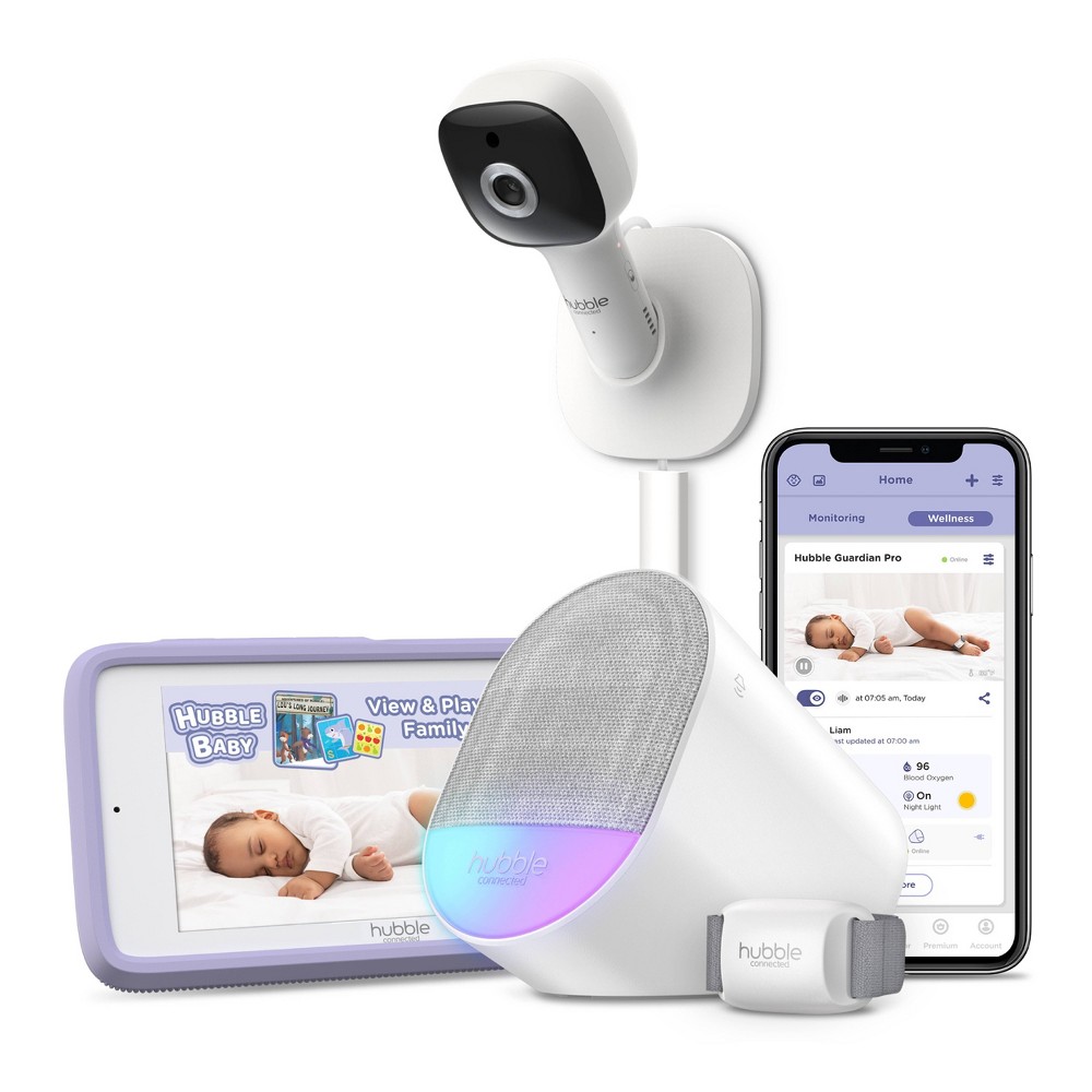 Photos - Baby Monitor Hubble Connected Guardian Pro Digital Monitor