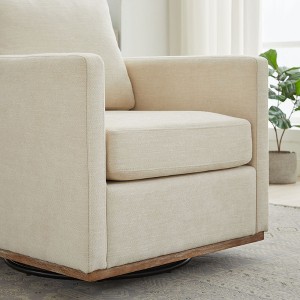 CAVINAS 30.7"W Swivel Single Sofa Chair Comfy Modern Accent 360 Degree Swivel Chair Upholstered Sofa Lounge Armchair for Living Room - 1 of 4