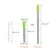 Unique Bargains 304 Stainless Steel Collapsible Portable Adjustable Drinking Straw with Case and Cleaning Brush 1 Set - 2 of 4