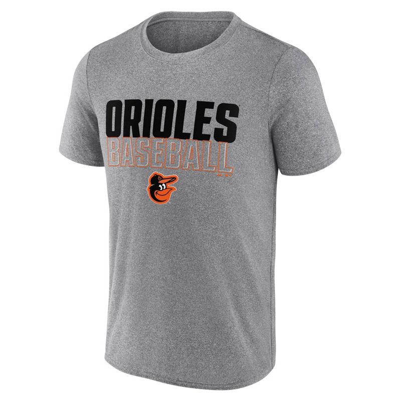 MLB Baltimore Orioles Men's Gray Athletic T-Shirt, 2 of 4