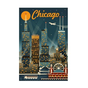 Trademark Fine Art -Lantern Press 'Travel 123' Canvas Art - 1 of 4