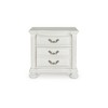 Signature Design by Ashley Montelaine Traditional 3-Drawer Nightstand with Hidden Tray, Antique White - 4 of 4