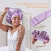 YEVYO Silk Bonnet for Sleeping Women, Satin Hair Bonnet for Sleeping for Wavy Curly Natural Hair Women Men - 4 of 4