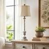 GTCLIGHTING Farmhouse Table Lamps for Living Room,35.25" Resin Bedside Lamps with Fabric Shade&Rotary Switch for Bedroom Office - 2 of 4