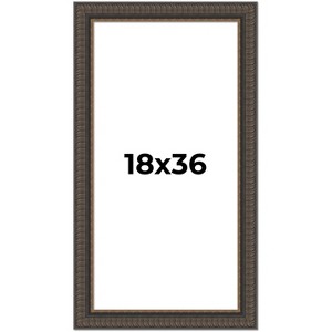PosterPalooza | Panoramic Museum Brown Picture Frame - UV Acrylic, Foam Board Backing, Hanging Hardware - 1 of 4