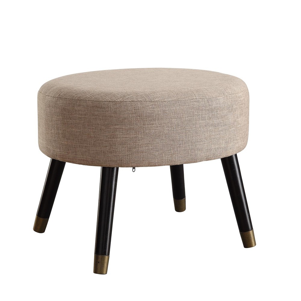 Must Have Omega Round Ottoman Stool Tan Breighton Home From Breighton Home Accuweather Shop