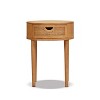 GDFStudio Rossville 18" Round Rattan and Wood Drawer Side Table - 4 of 4