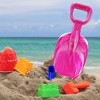 4E's Novelty 3 Pcs Large 15 Inch Beach Shovel Toy Set - Heavy Duty Plastic Sand Shovels for Kids, Ideal for Ages 3-10 and Outdoor Summer Sandbox Play - 3 of 4