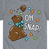Boys' - Instant Message - Oh Snap Chocolate Bunny Short Sleeve Graphic T-Shirt - 2 of 4