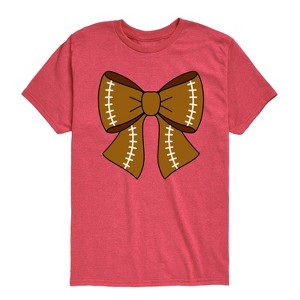 Boys' - Instant Message - Football Bow Short Sleeve Graphic T-Shirt - 1 of 4