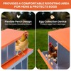 Chicken Nesting Boxes, Two-Tier Metal Chicken Egg Laying Box,Large Vented Holes for Egg Collection - 3 of 4