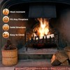 Tangkula 31/25/18-Inch Fireplace Log Grate Heavy Duty Solid Steel Fireplace Log Holder with 7 1/2" Steel Bars Indoor Outdoor Grill Fireplace Log Grate Black - 4 of 4