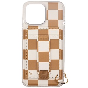 Walli Cases Chestnut Checks by Our Faux Farmhouse Magnetic Case with Wallet and Finger Strap - 1 of 4