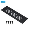 Unique Bargains Aluminum Rectangle with Mounting Screw Cabinet Air Vent Cover 2 Pcs - 3 of 4