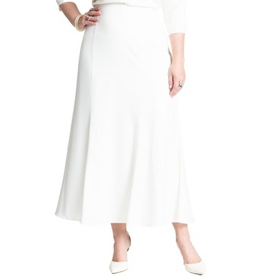 ELOQUII Maxi Satin Skirt