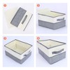 REGALWOVEN Fabric Collapsible Closet Organizer Storage Cube with Handles 2 Pcs - 3 of 4