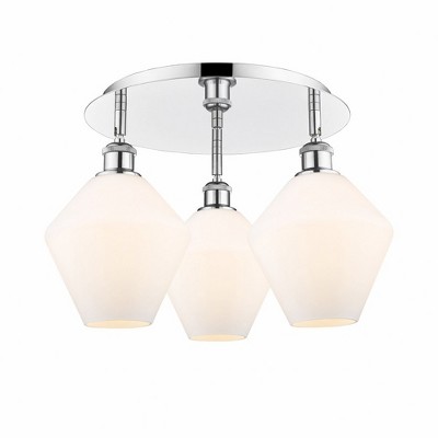Cindyrella - 3 Light Flush Mount In Industrial Style-11 Inches Tall and 19.75 Inches Wide