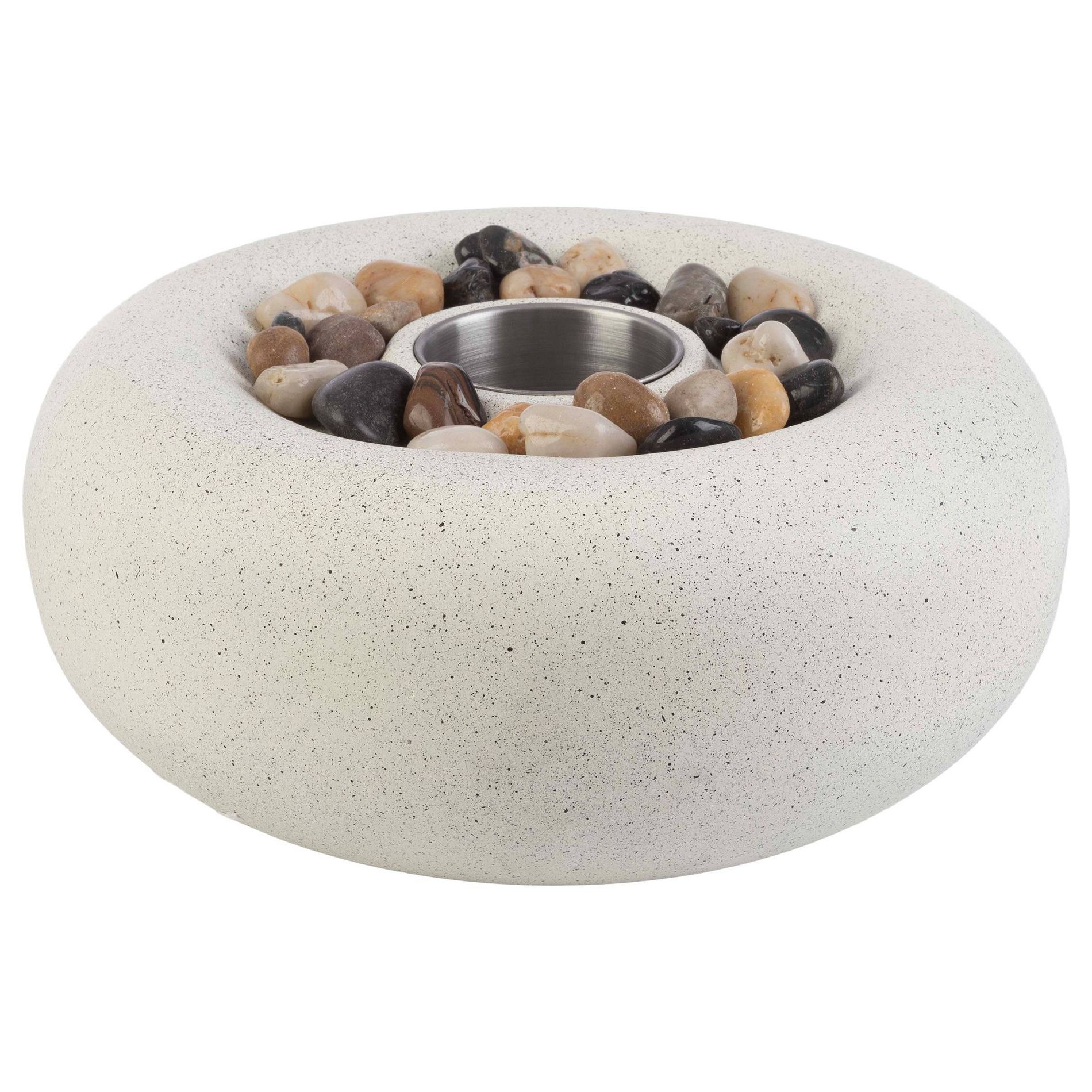 Pure Garden 11" Tabletop Fire Pit White