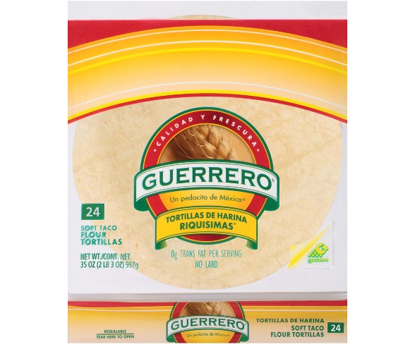 GUERRERO Flour 24ct 35oz Taco Riquma