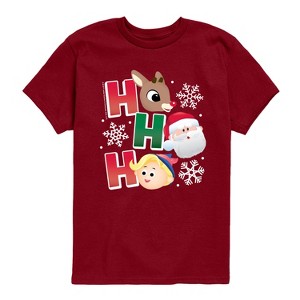 Boys' - Rudolph - Rudolph Ho Ho Ho Short Sleeve Graphic T-Shirt - 1 of 3