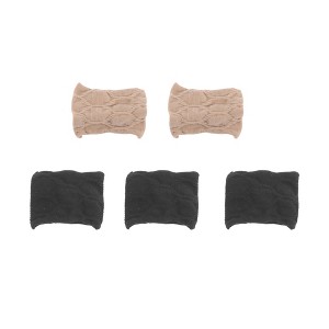 Unique Bargains Women Fashion Wide Hair Rope Black Brown 5 Pcs - 1 of 4