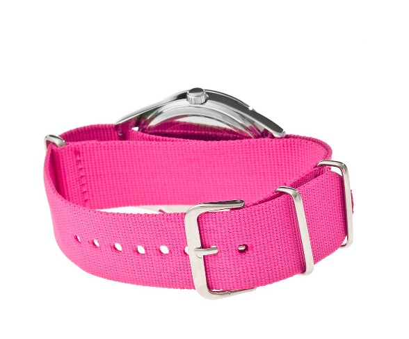 Women's Crayo Sunrise Watch with Nylon Strap and Luminous hands- Pink