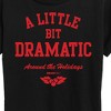 Women's - Mean Girls - Little Bit Dramatic Around Holidays Short Sleeve Graphic T-Shirt - 2 of 4