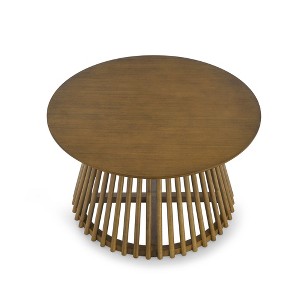 NicBex Modern 31.5" Round Coffee Table with Solid Wood Frame for Home and Office - 1 of 4
