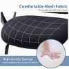 FURNIinspire Task and Office Chairs 2 PCS Home Office Desk Chair No Wheels, Mesh Computer Chair with Arms, Fixed Height, Black, 20.8"*21.5"*38.2" - 4 of 4