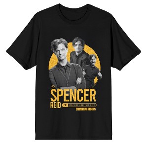 Criminal Minds Spencer Reid Is Having Fun Adult Black Crew Neck Short Sleeve T-shirt - 1 of 4