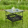 1-piece Aluminum Roll-up Square Folding Outdoor Table with Carrying Bag - 2 of 4