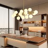 BAOURE Mid Century Modern Sputnik Chandelier, 16-Light Chandeliers over Table, Linear Chandelier Dining Room Light Fixture - 4 of 4