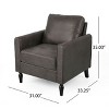 Modern Club Chairs Upholstered Club Chair Single Sofa Chair For Living Room-Christopher Knight Home - 3 of 4