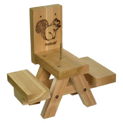 SQUIRREL PICNIC TABLE PEANUT SUNFLOWER SEED FEEDER “HANDMADE” CHOOSE STYLE/COLOR 