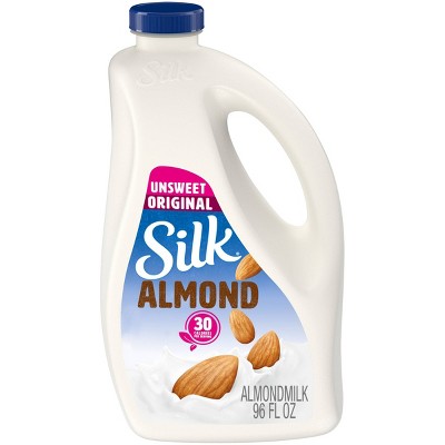 Silk Unsweetened Almond Milk - 96 fl oz