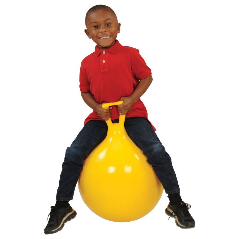 Gymnic Children's Bouncing Hop 45 Ball Yellow 18" diameter, 4 of 5