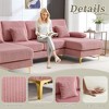 MOONMISS 104" Sectional Couches for Living Room Modular Sofa with Double Chaise U- Shaped Sofa Set with Corduroy Fabric for Living Room - 3 of 4