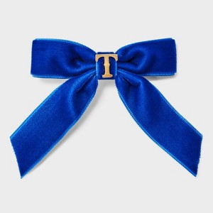 Bijoux Sport by Luv Aj MLB Logo Velvet Hair Bow - 1 of 2