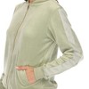 Women's 2-Piece Velour with Faux Leather Stripe - White Mark - 4 of 4