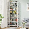 Hommoo 7-Tier Tall Corner Bookshelf - 2 of 4