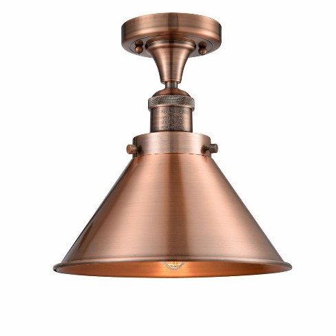 Innovations Lighting Briarcliff 1 - Light Semi-Flush Mount in  Antique Copper - image 1 of 1