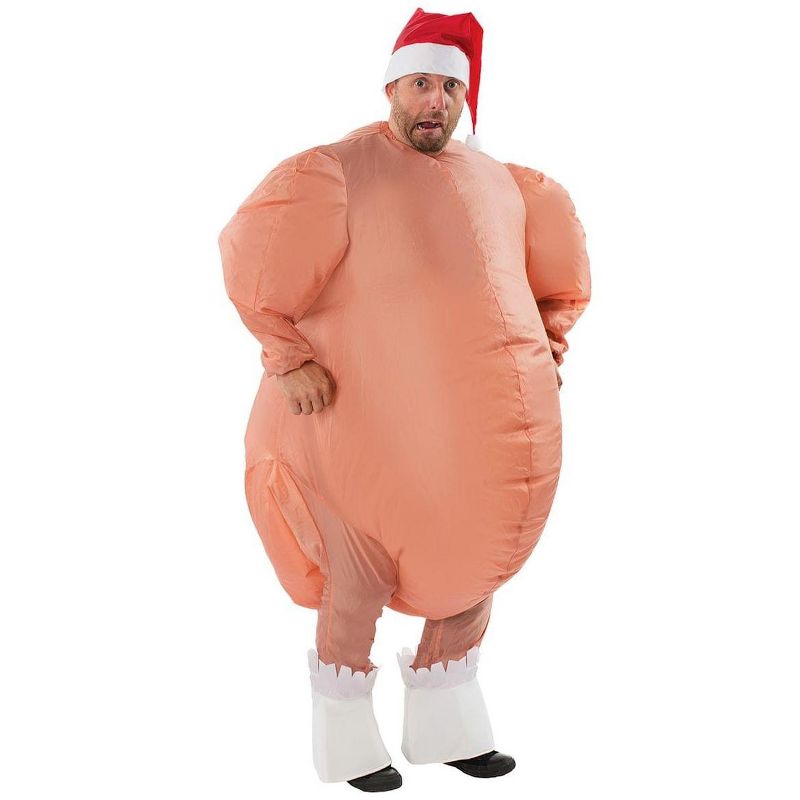 Orion Costumes Inflatable Christmas Roast Turkey Adult Costume, 1 of 2