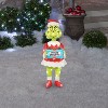 Gemmy 3D Holiday Lighted Tinsel Sculpture Grinch w/Ornament Box 30" Dr. Seuss, Multicolored - 2 of 4
